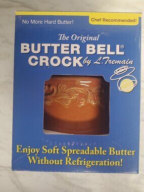 NWT L. Tremain Original Butter Bell Crock